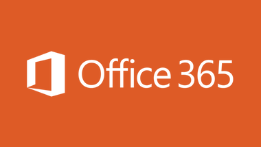 Logo: Office 365, orange background, white letters